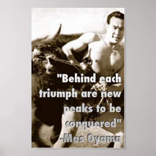 Poster Mas Oyama Bull (Voorkant)