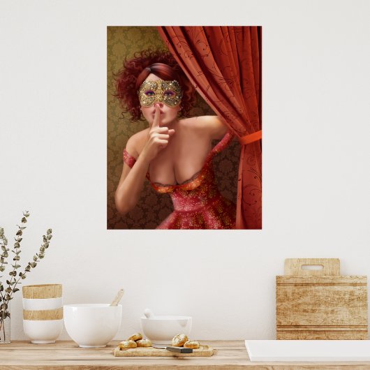 Poster "Masquerade" (Keuken)