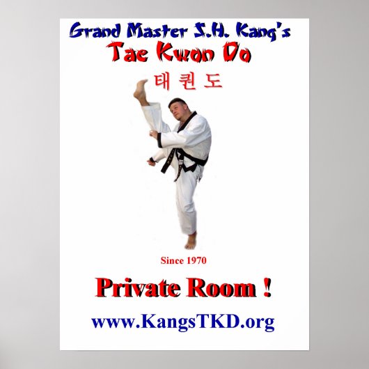 Poster-Master Perry Front Kick-Private Room Poster (Voorkant)