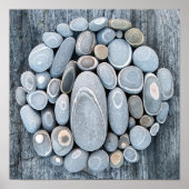 poster matte stenen voor landkunst - knuppels stra (Voorkant)