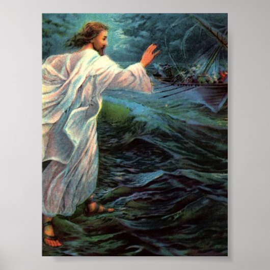 Poster: Matthew 14:29-30 Poster (Voorkant)