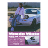 Poster Mazda Miata MX5 (Voorkant)