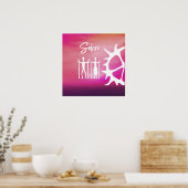 Poster med samiska mönster i rosa (Keuken)