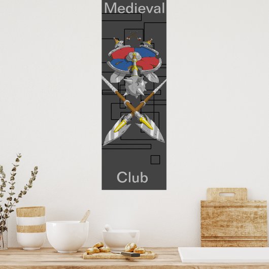 poster medieval club (Keuken)