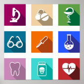 Poster medische pictogrammen (Voorkant)