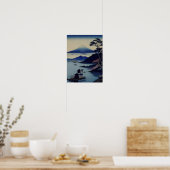 Poster - Meer, dennenboom en berg - Japan (Keuken)
