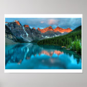 Poster. Meer en berg Poster (Voorkant)