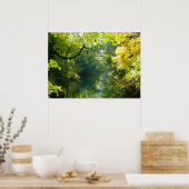 Poster meer en bomen (Keuken)