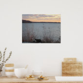 Poster meer Shore Sunset (Keuken)