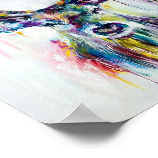 Poster - Meerkleurige trap (Hoek)