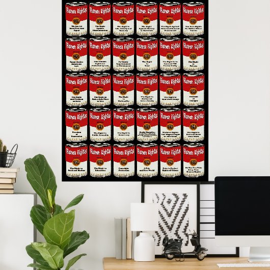 Poster mensenrechten (Thuiskantoor)