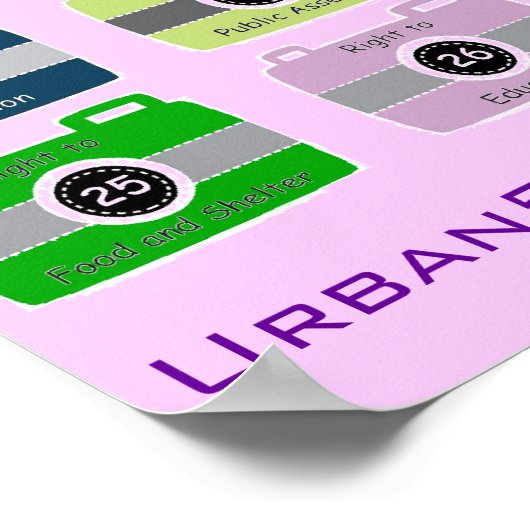 POSTER MENSENRECHTEN: "SNAP SHOT OF UW HR" (Hoek)