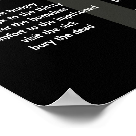 Poster-Merciful Works Poster (Hoek)