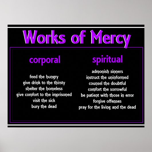 Poster-Merciful Works Poster (Voorkant)
