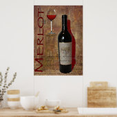 poster merlot wine (Keuken)