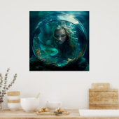 Poster mermaid (Keuken)