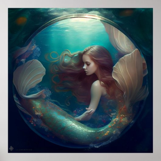 Poster mermaid (Voorkant)
