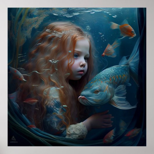 Poster mermaid (Voorkant)