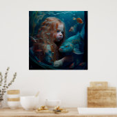 Poster mermaid (Keuken)