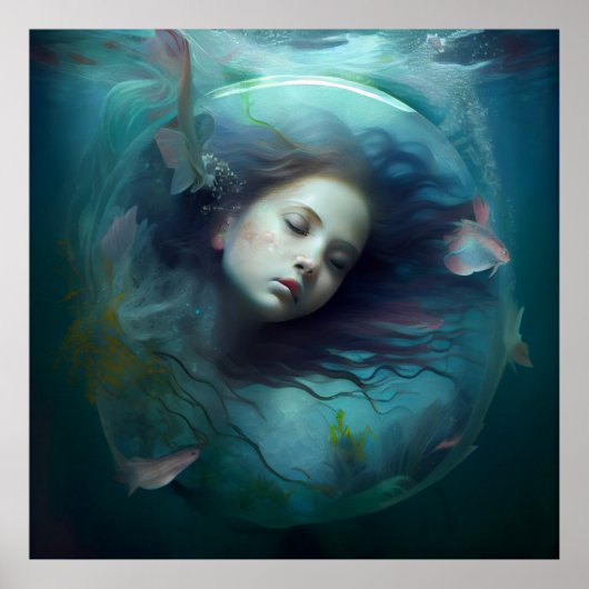Poster mermaid (Voorkant)