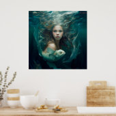 Poster mermaid (Keuken)