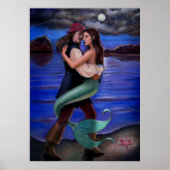 poster "Mermaid & Pirate's Caribbean Love" (Voorkant)