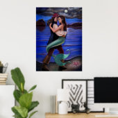 poster "Mermaid & Pirate's Caribbean Love" (Thuiskantoor)