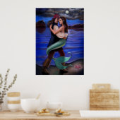 poster "Mermaid & Pirate's Caribbean Love" (Keuken)