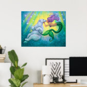 poster "Mermaid's Polar Beer Kiss" (Thuiskantoor)