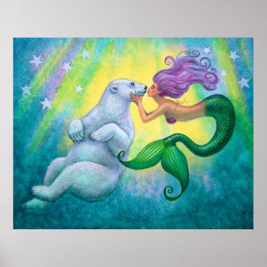 poster "Mermaid's Polar Beer Kiss" (Voorkant)