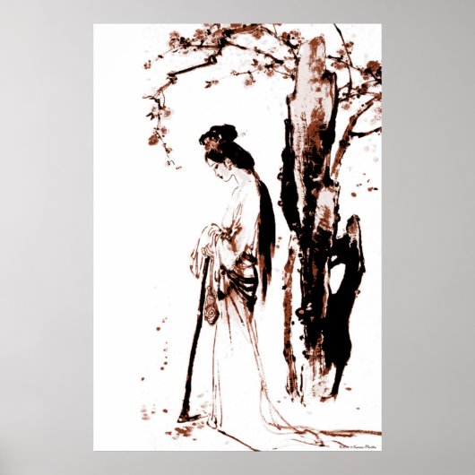 Poster met afvallende bladeren (Voorkant)