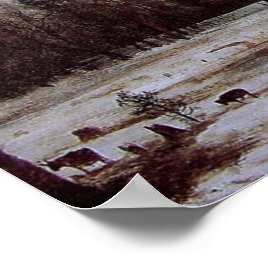 Poster met Albert Bierstadt schilderen (Hoek)