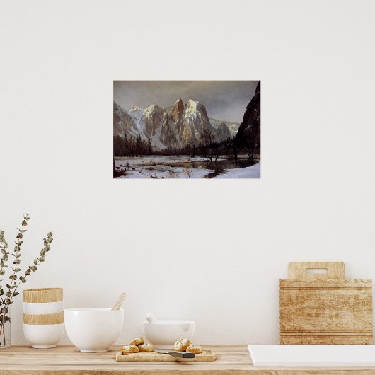 Poster met Albert Bierstadt schilderen (Keuken)