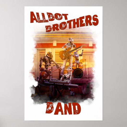 poster met Allbot Brothers Band van BSR (Voorkant)