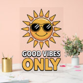 Poster met alleen goede vibraties (Huwelijk)