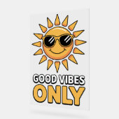 Poster met alleen goede vibraties (Hoek)
