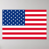 Poster met Amerikaanse vlag (Voorkant)