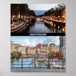 Poster met Amsterdam