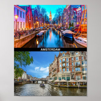 Poster met Amsterdam