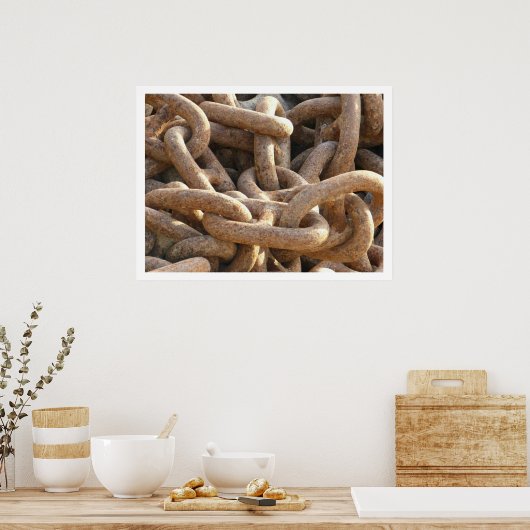 Poster met ankerketting (Keuken)
