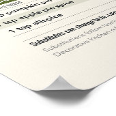 Poster met backsubstituties (Hoek)