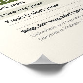 Poster met bakkerspercentages (Hoek)