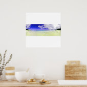 Poster met balgbekerpanoramische premie (Keuken)