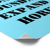 Poster met bericht van binnenkomst (Hoek)