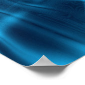 Poster met blauw tenteken (Hoek)