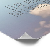 poster met blauwe hemelfoto ' s van het weerblad v (Hoek)