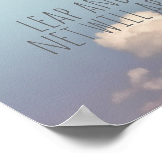 poster met blauwe hemelfoto ' s van het weerblad v (Hoek)