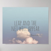 poster met blauwe hemelfoto ' s van het weerblad v (Voorkant)