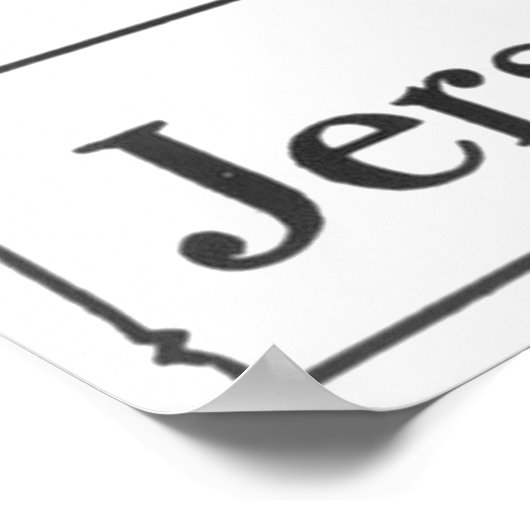 Poster met blauwe komeet (Hoek)