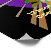 Poster met blazoned paarden en Rider (Hoek)